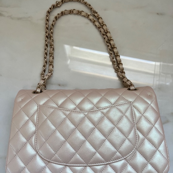 Chanel Classic Double Flap Iridescent Beige - Picture 2 of 5